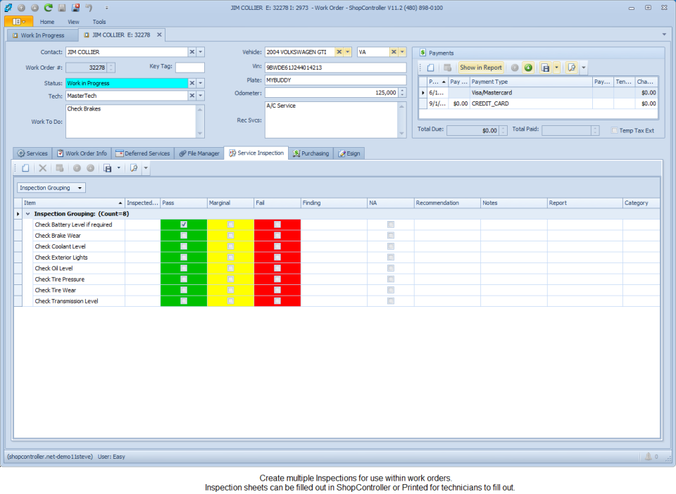 screenshot of Shop Controller
